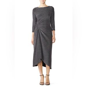 Donna Morgan Metallic Knit Midi Dress